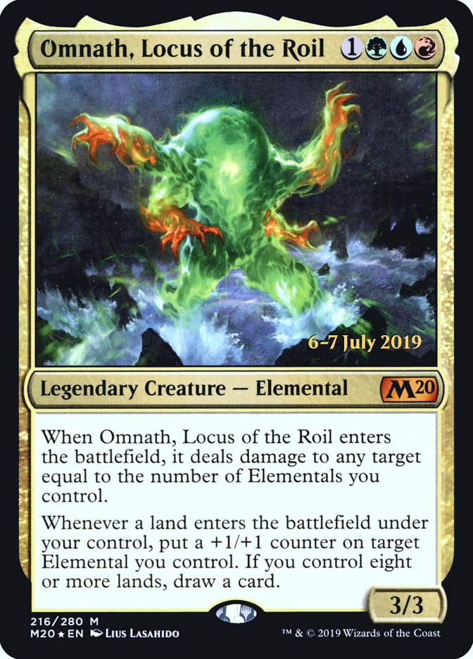 Omnath, Locus of the Roil [Core Set 2020 Prerelease Promos] | Silver Goblin