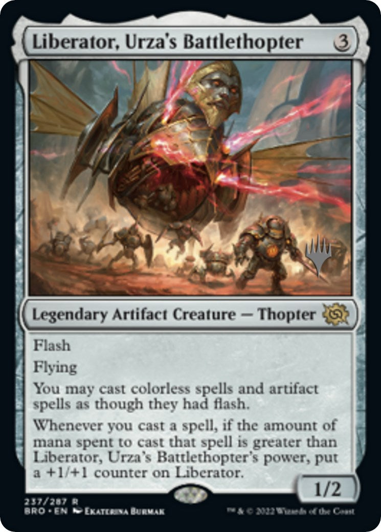 Liberator, Urza's Battlethopter (Promo Pack) [The Brothers' War Promos] | Silver Goblin