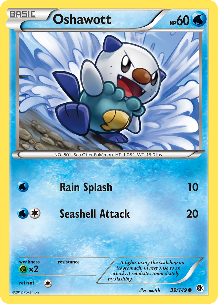 Oshawott (39/149) [Black & White: Boundaries Crossed] | Silver Goblin