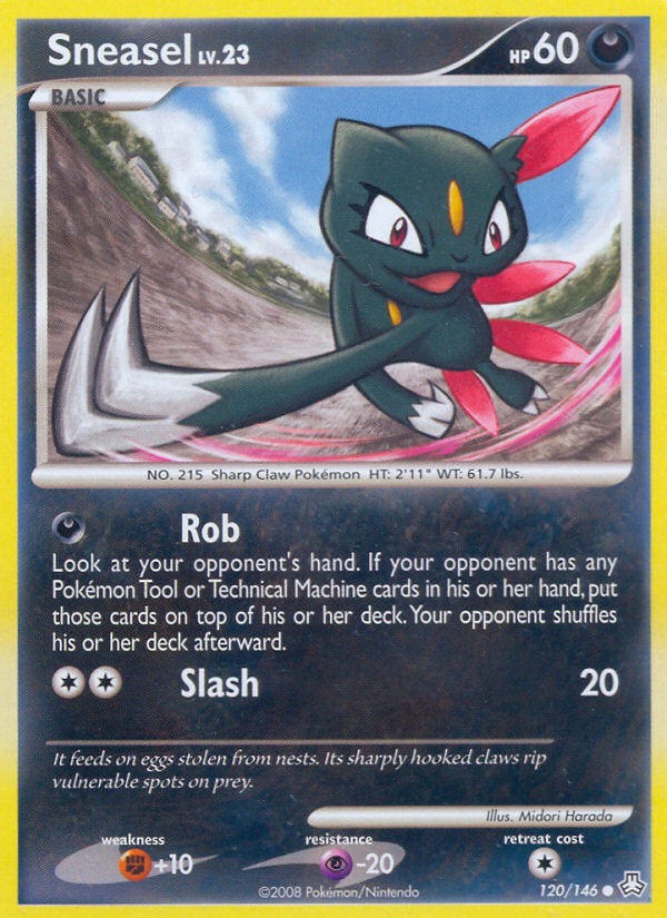 Sneasel (120/146) [Diamond & Pearl: Legends Awakened] | Silver Goblin