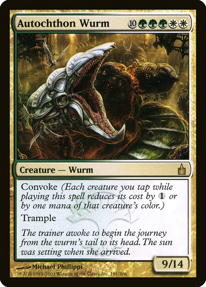 Autochthon Wurm [Ravnica: City of Guilds] | Silver Goblin