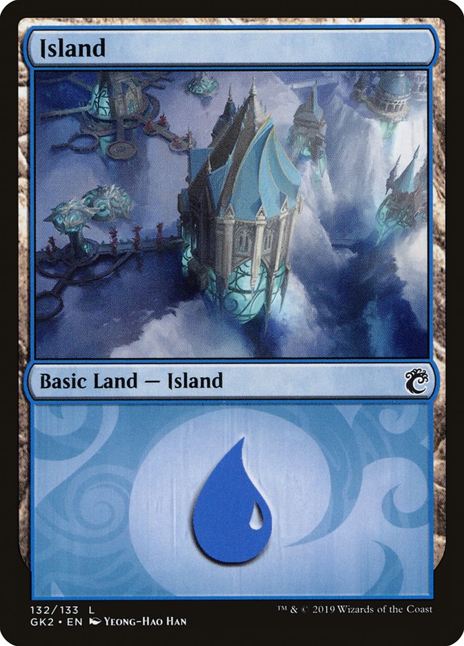 Island (132) [Ravnica Allegiance Guild Kit] | Silver Goblin