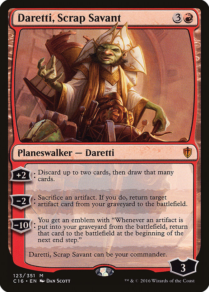 Daretti, Scrap Savant [Commander 2016] | Silver Goblin