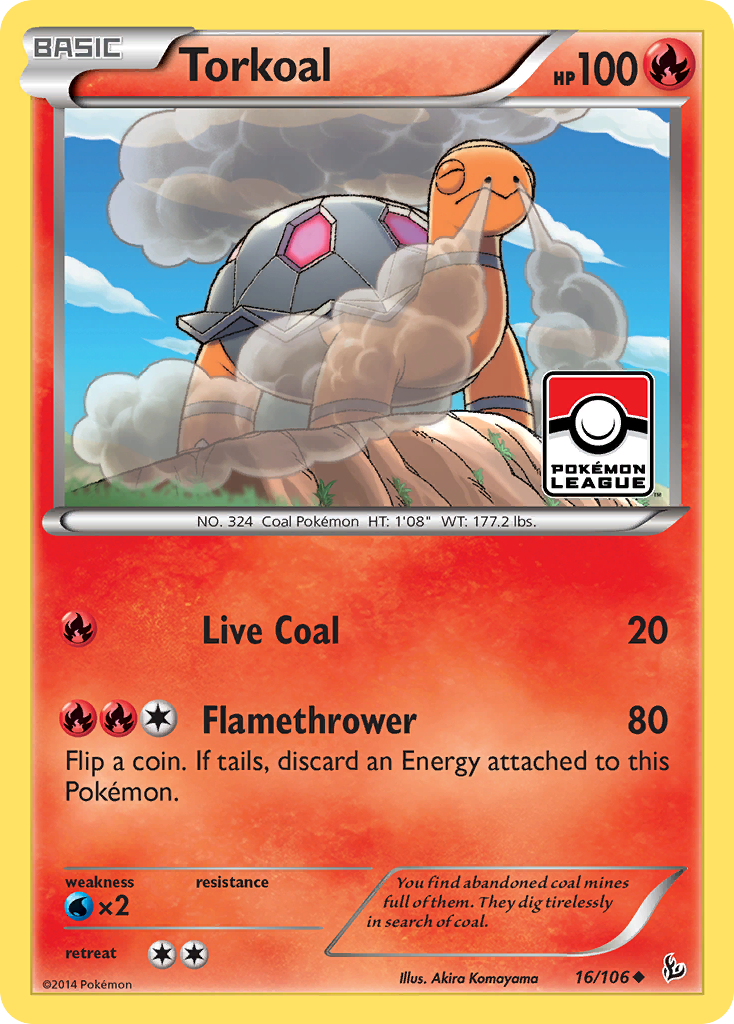 Torkoal (16/106) [XY: Flashfire] | Silver Goblin