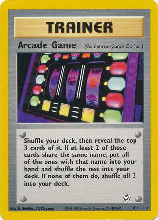 Arcade Game (83/111) [Neo Genesis Unlimited] | Silver Goblin