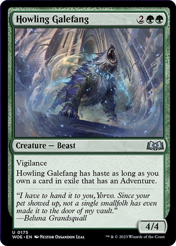 Howling Galefang [Wilds of Eldraine] | Silver Goblin
