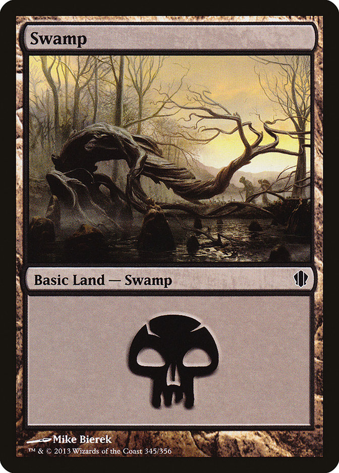 Swamp (345) [Commander 2013] | Silver Goblin