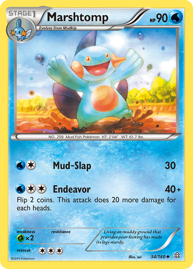 Marshtomp (34/160) [XY: Primal Clash] | Silver Goblin