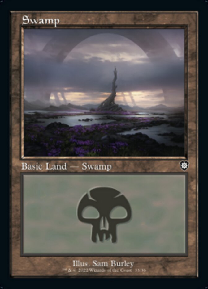 Swamp (033) (Retro) [The Brothers' War Commander] | Silver Goblin