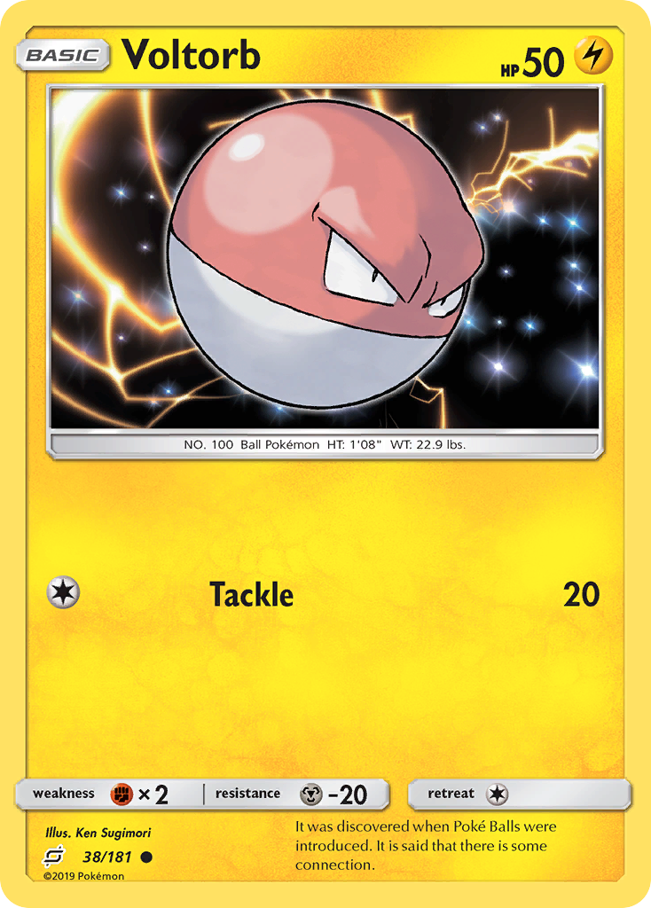 Voltorb (38/181) [Sun & Moon: Team Up] | Silver Goblin