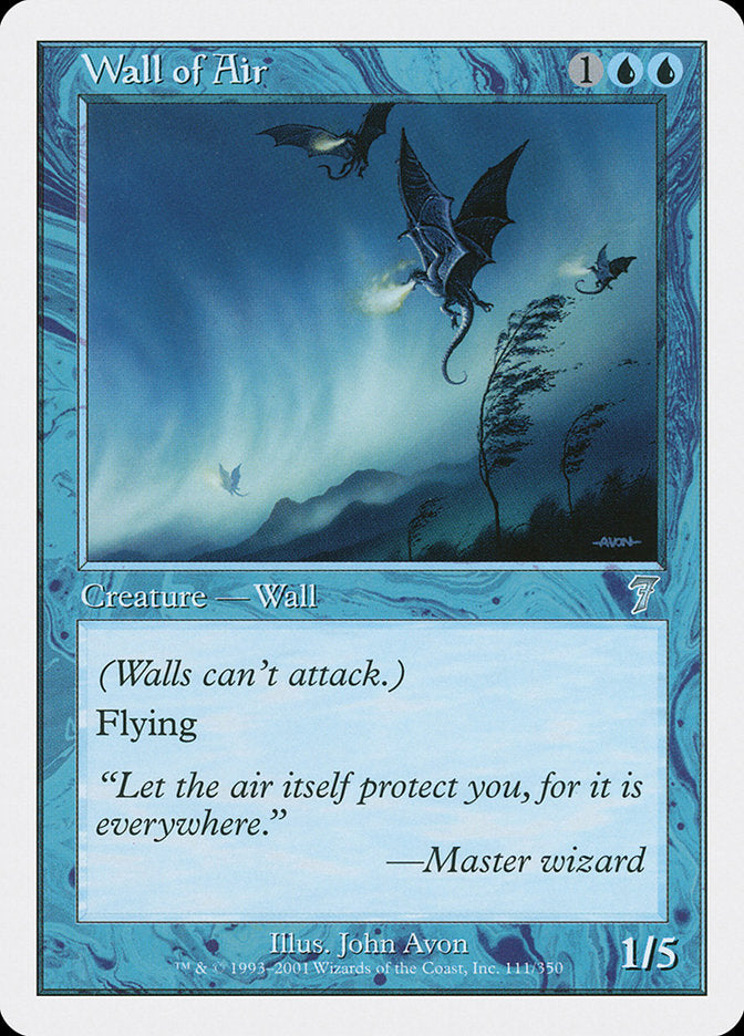 Wall of Air [Seventh Edition] | Silver Goblin