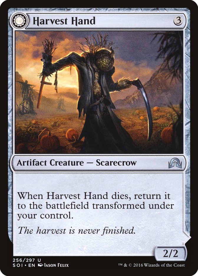 Harvest Hand // Scrounged Scythe [Shadows over Innistrad] | Silver Goblin