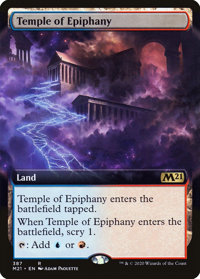 Temple of Epiphany (Extended Art) [Core Set 2021] | Silver Goblin