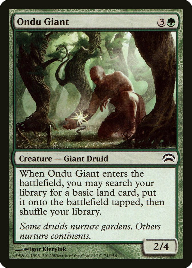 Ondu Giant [Planechase 2012] | Silver Goblin