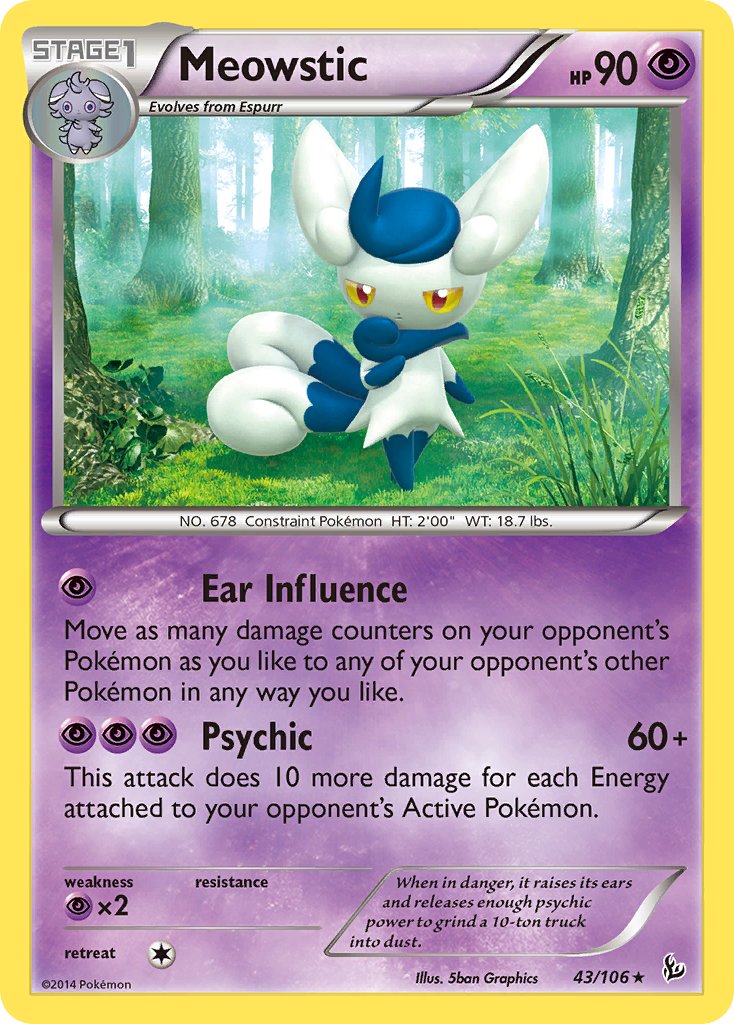 Meowstic (43/106) (Theme Deck Exclusive) [XY: Flashfire] | Silver Goblin