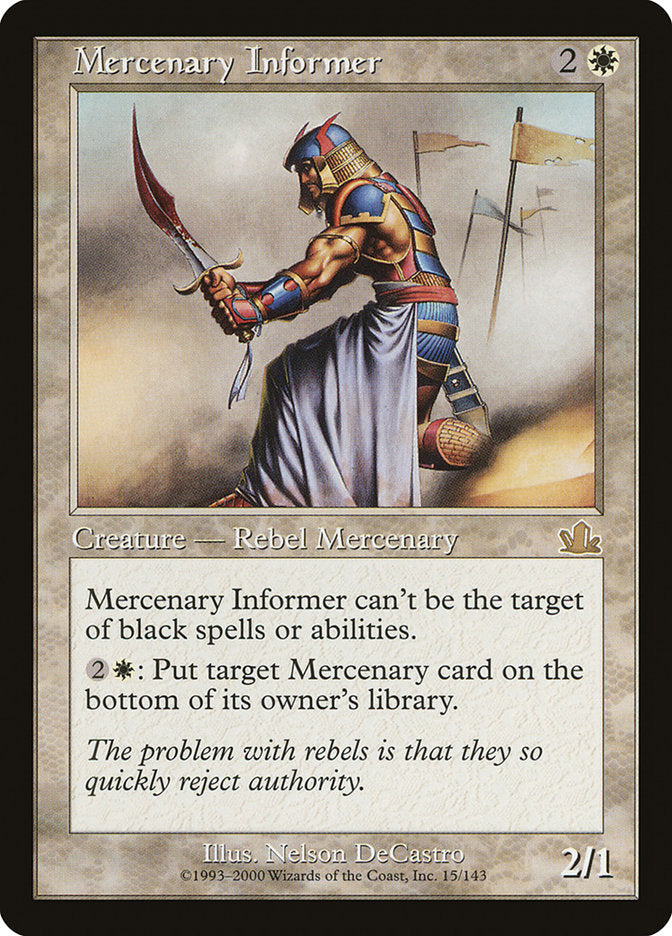Mercenary Informer [Prophecy] | Silver Goblin