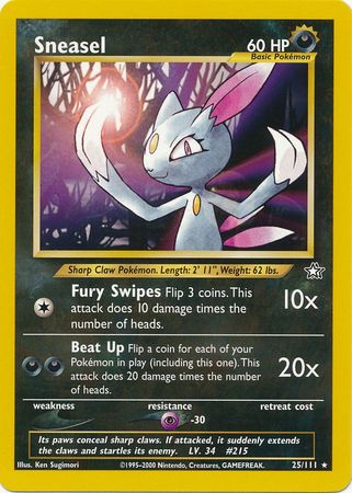 Sneasel (25/111) [Neo Genesis Unlimited] | Silver Goblin