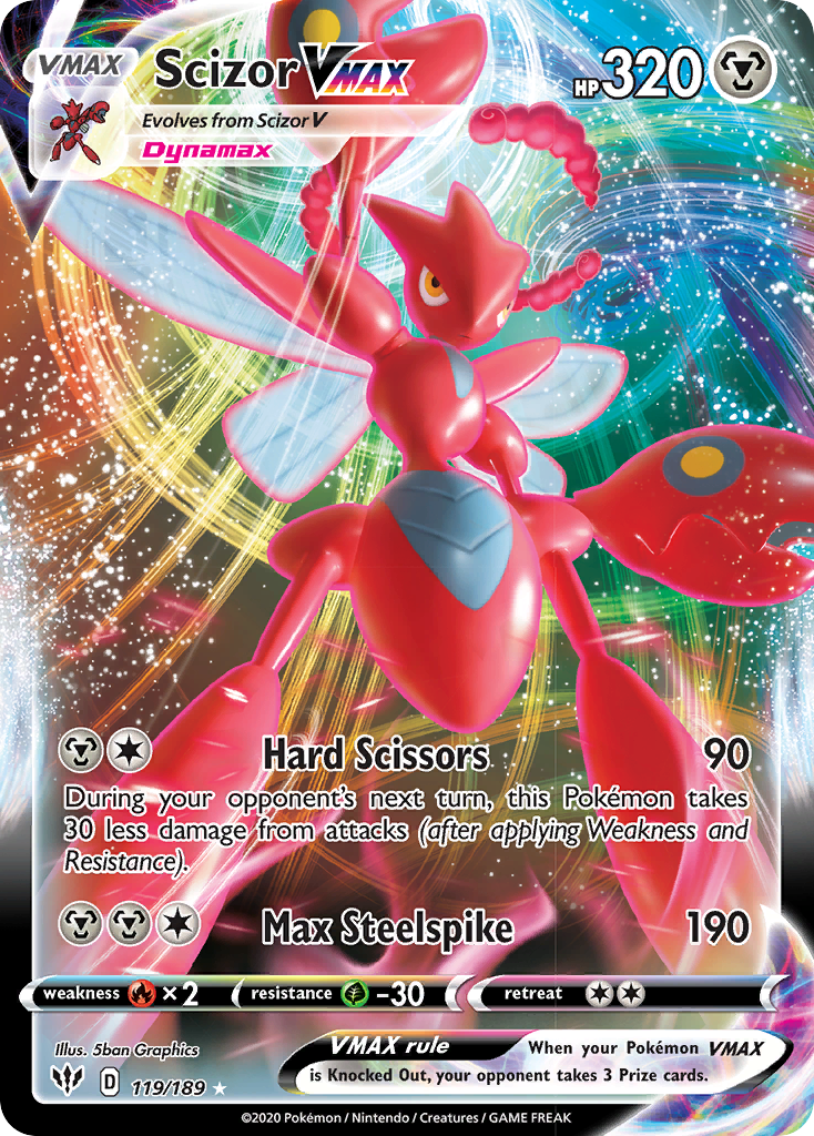 Scizor VMAX (119/189) [Sword & Shield: Darkness Ablaze] | Silver Goblin