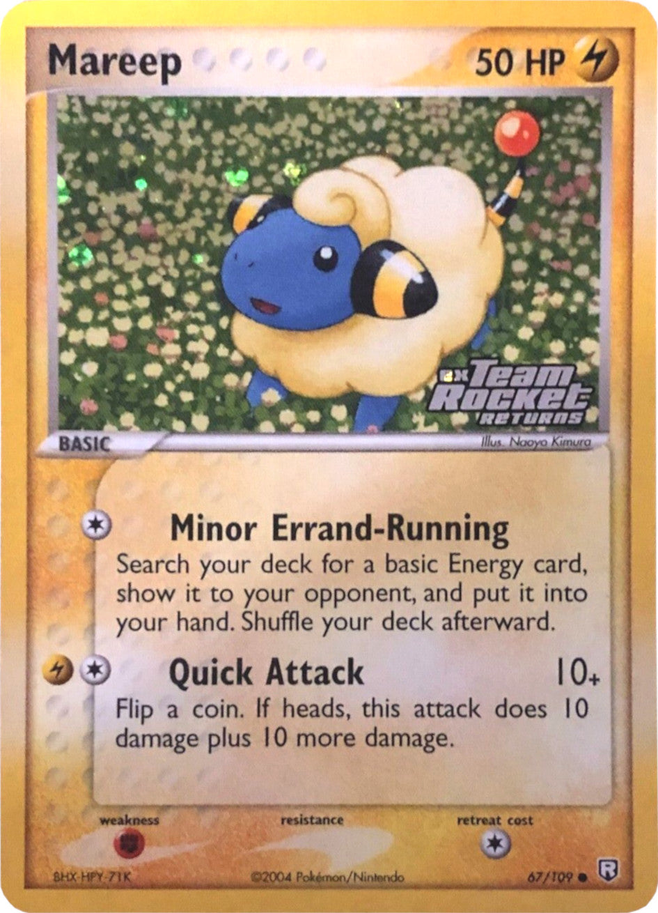 Mareep (67/109) (Stamped) [EX: Team Rocket Returns] | Silver Goblin