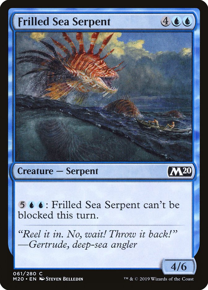Frilled Sea Serpent [Core Set 2020] | Silver Goblin