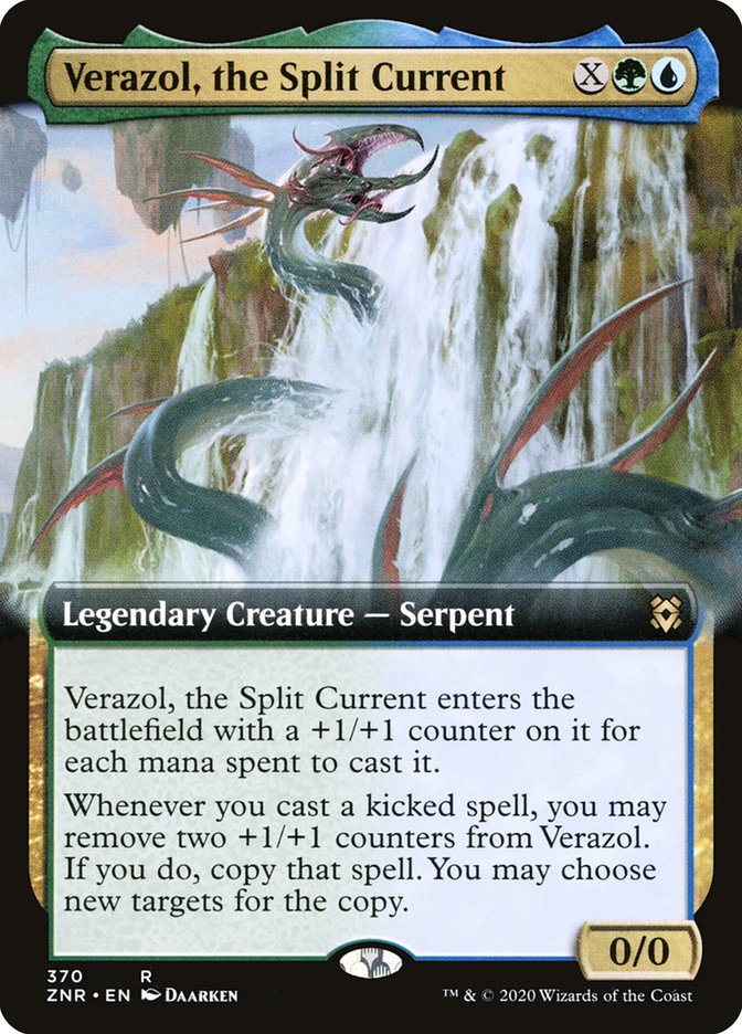 Verazol, the Split Current (Extended Art) [Zendikar Rising] | Silver Goblin