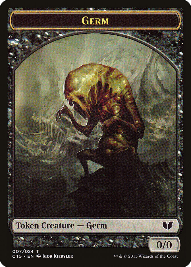 Frog Lizard // Germ Double-Sided Token [Commander 2015 Tokens] | Silver Goblin