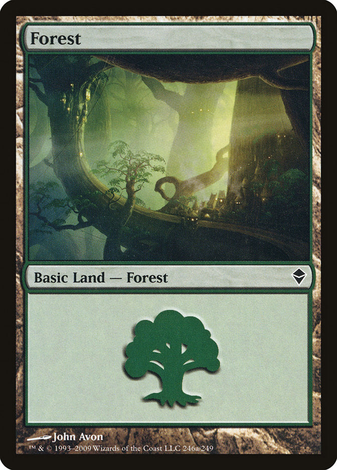 Forest (246a) [Zendikar] | Silver Goblin