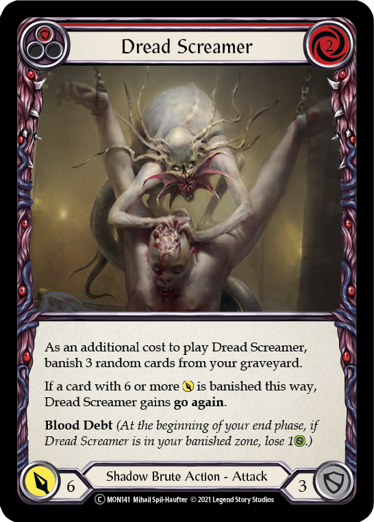 Dread Screamer (Red) [U-MON141] (Monarch Unlimited)  Unlimited Normal | Silver Goblin