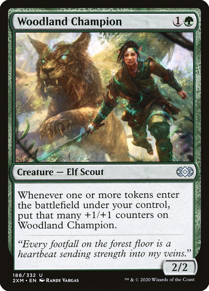 Woodland Champion [Double Masters] | Silver Goblin