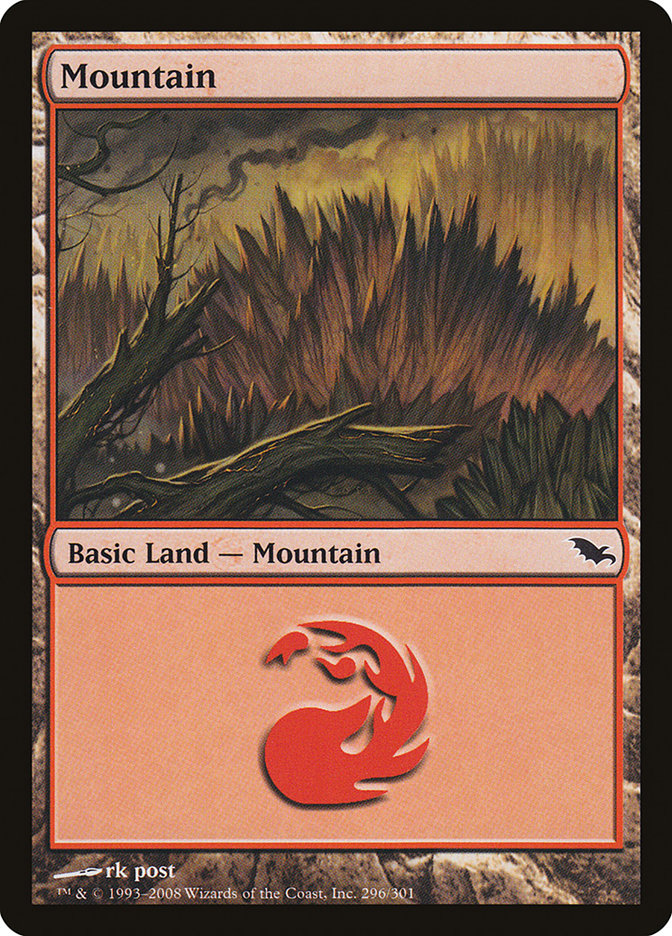 Mountain (296) [Shadowmoor] | Silver Goblin