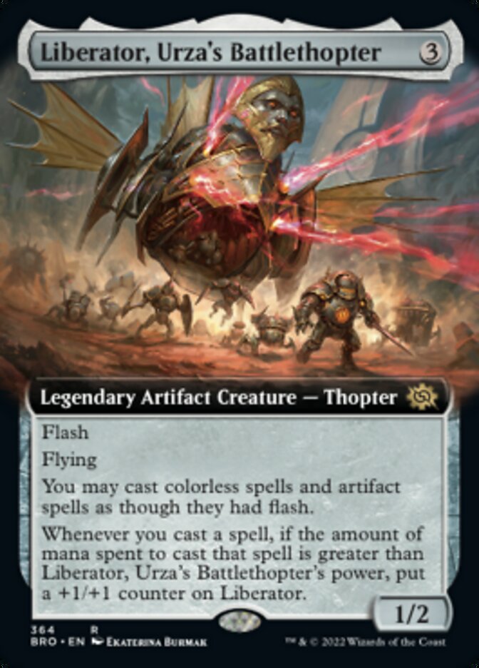 Liberator, Urza's Battlethopter (Extended Art) [The Brothers' War] | Silver Goblin