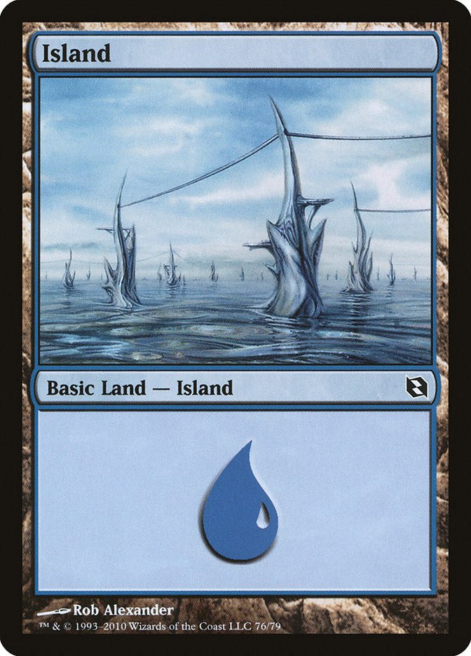 Island (76) [Duel Decks: Elspeth vs. Tezzeret] | Silver Goblin