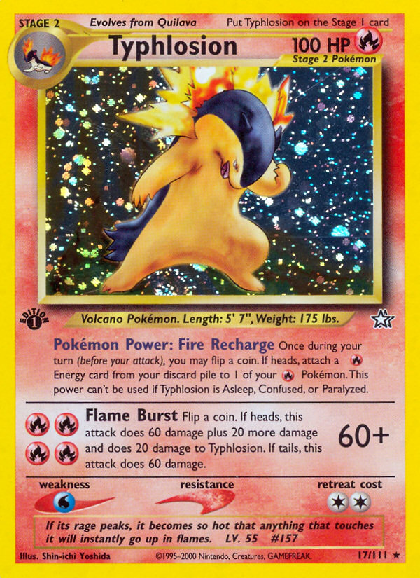 Typhlosion (17/111) [Neo Genesis 1st Edition] | Silver Goblin