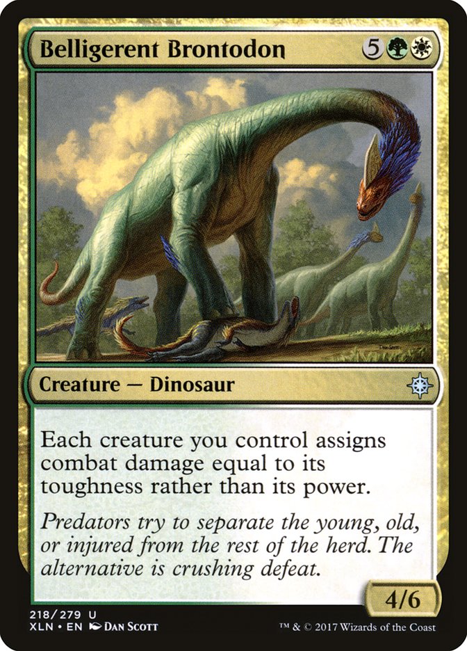 Belligerent Brontodon [Ixalan] | Silver Goblin