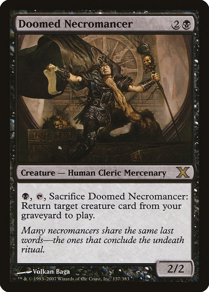 Doomed Necromancer [Tenth Edition] | Silver Goblin