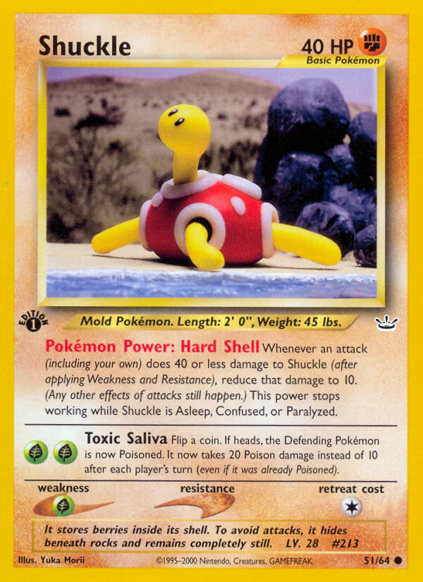 Shuckle (51/64) [Neo Revelation 1st Edition] | Silver Goblin