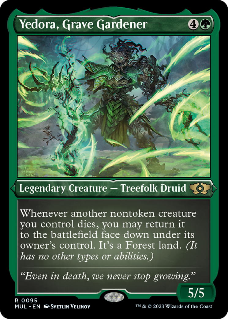 Yedora, Grave Gardener (Foil Etched) [Multiverse Legends] | Silver Goblin