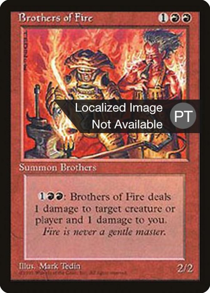 Brothers of Fire [Fourth Edition (Foreign Black Border)] | Silver Goblin