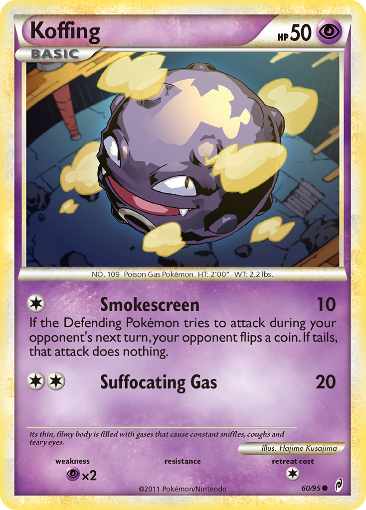 Koffing (60/95) [HeartGold & SoulSilver: Call of Legends] | Silver Goblin