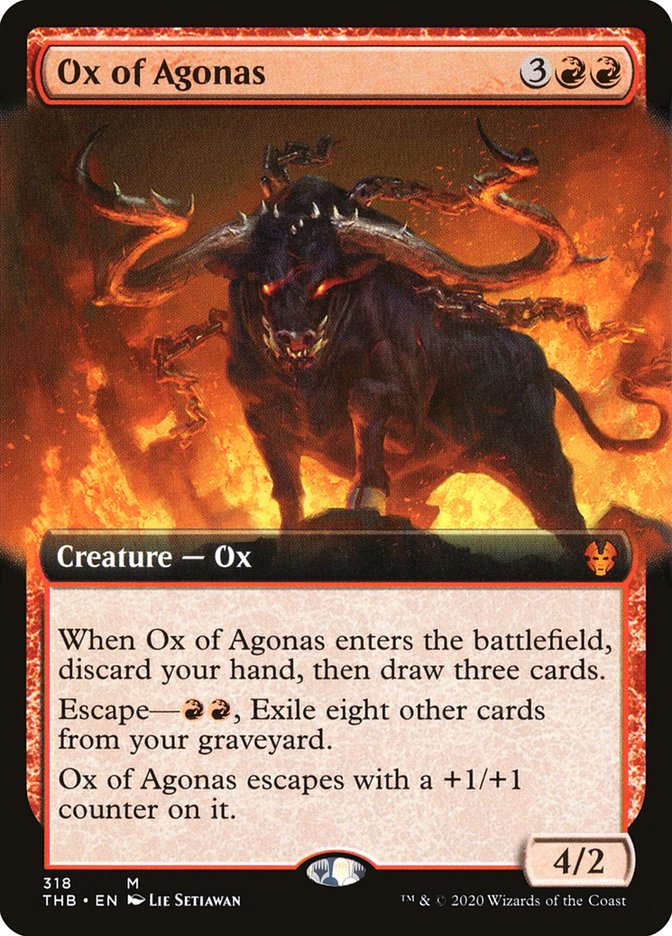 Ox of Agonas (Extended Art) [Theros Beyond Death] | Silver Goblin