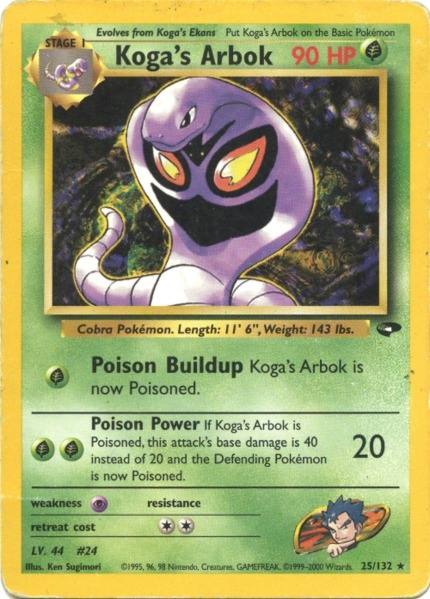 Koga's Arbok (25/132) [Gym Challenge Unlimited] | Silver Goblin