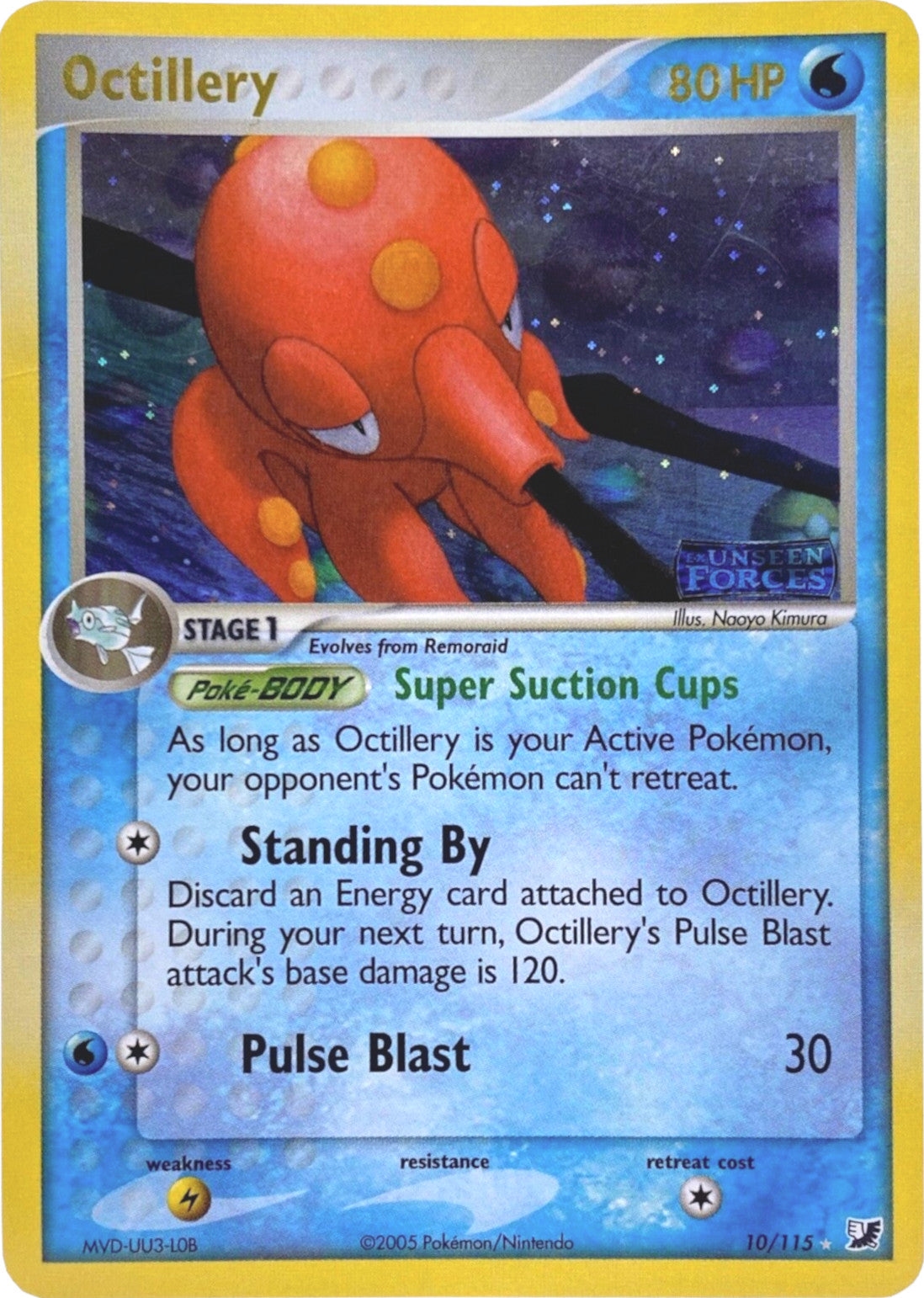 Octillery (10/115) (Stamped) [EX: Unseen Forces] | Silver Goblin