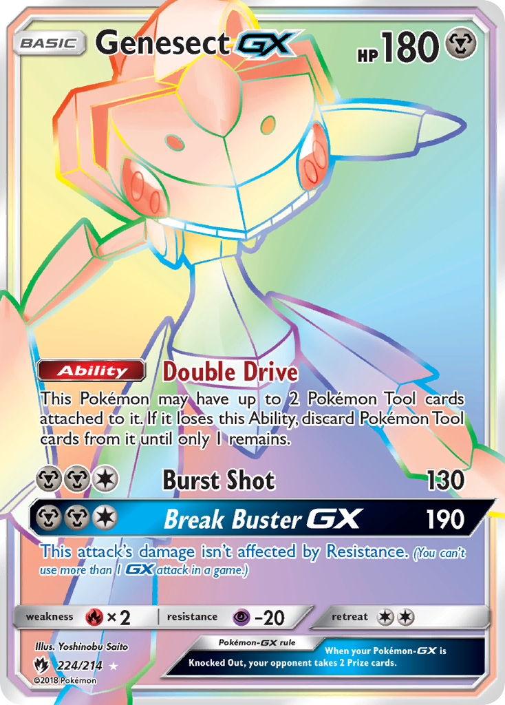 Genesect GX (224/214) [Sun & Moon: Lost Thunder] | Silver Goblin