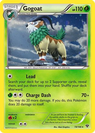 Gogoat (19/146) (Cosmos Holo) [XY: Base Set] | Silver Goblin