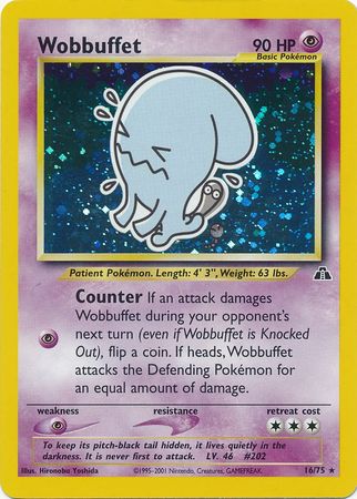 Wobbuffet (16/75) [Neo Discovery Unlimited] | Silver Goblin