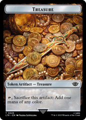 Treasure // Food (0023) Double-Sided Token (Surge Foil) [The Lord of the Rings: Tales of Middle-Earth Tokens] | Silver Goblin