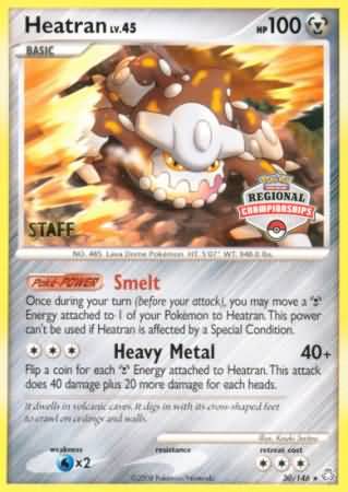 Heatran (30/146) (Regional Championships Staff) [Diamond & Pearl: Legends Awakened] | Silver Goblin