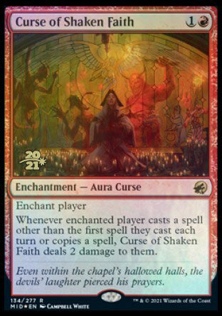 Curse of Shaken Faith [Innistrad: Midnight Hunt Prerelease Promos] | Silver Goblin