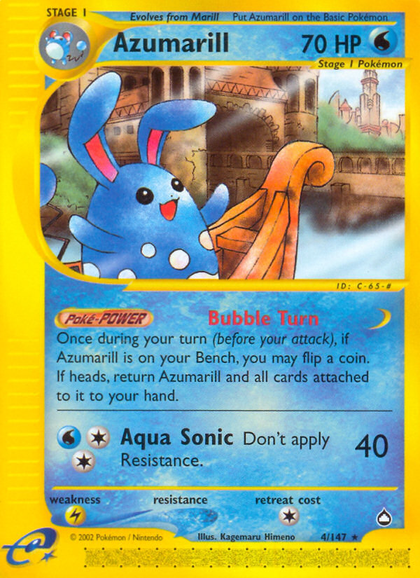 Azumarill (4/147) [Aquapolis] | Silver Goblin