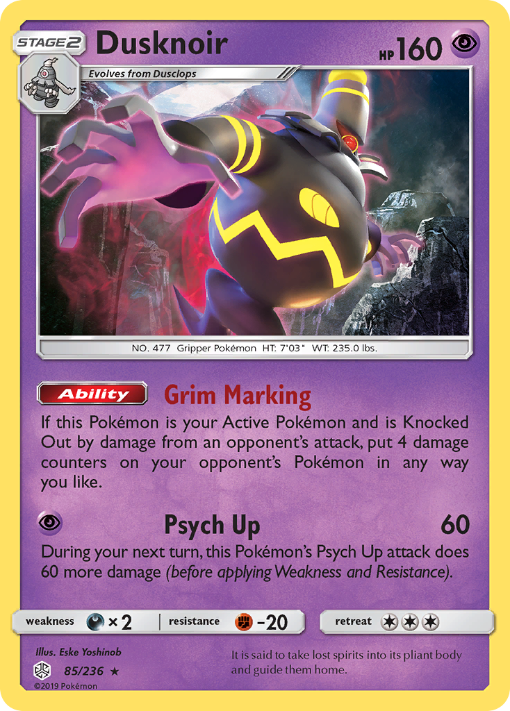 Dusknoir (85/236) [Sun & Moon: Cosmic Eclipse] | Silver Goblin